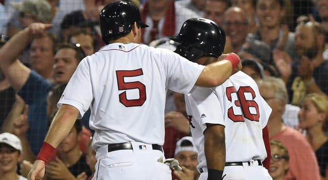Ian Kinsler and Eduardo Nunez Ian Kinsler and Eduardo Nunez